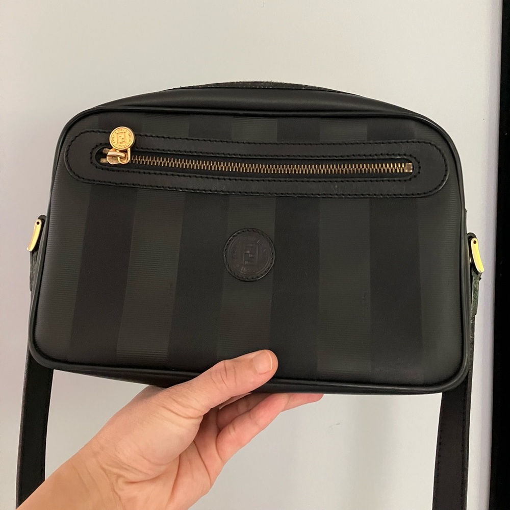 Authentic Fendi PVC Crossbody with adjustable strap